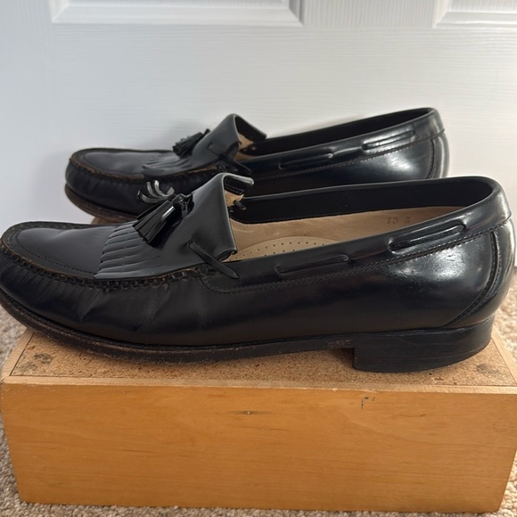 SAS Loafer Kiltie Tassel Slip On Shoes Men\'s Size 13 Slim Black Leather Loafer main image 9